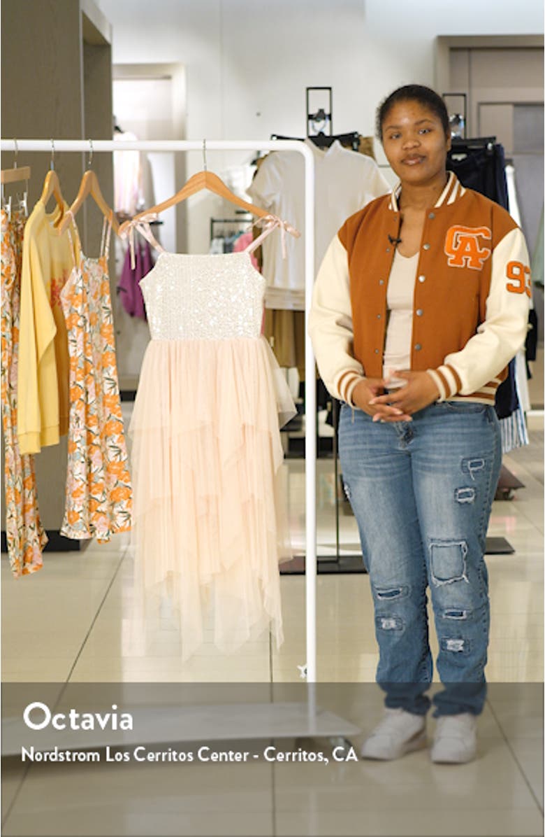 Kids' Fairy Sequin Asymmetric Dress, sales video thumbnail