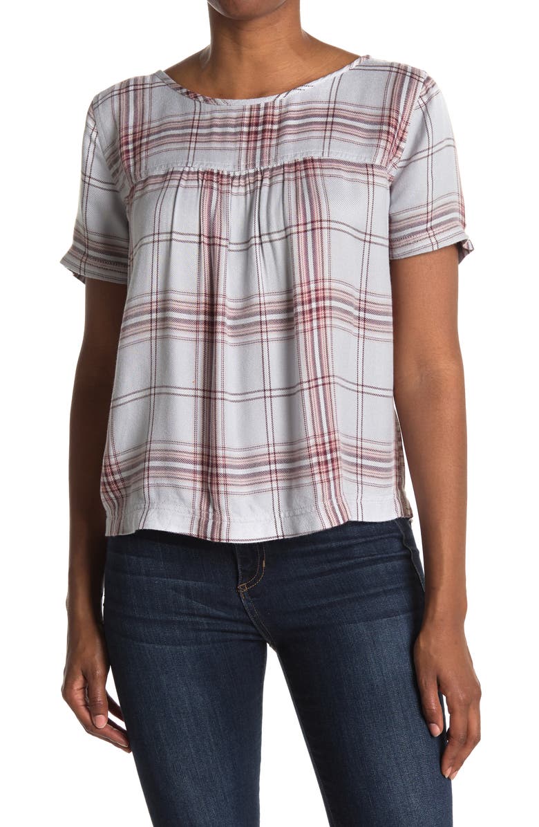Caslon<sup>®</sup> Button Back Printed Woven Shirt, Main, color,