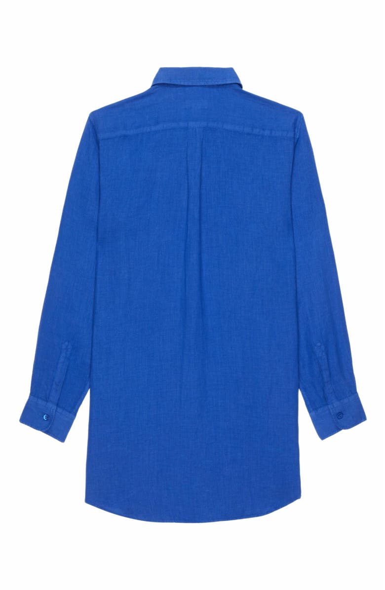 Vilebrequin Women's Solid Linen Shirt Dress, Alternate, color, Marrakech