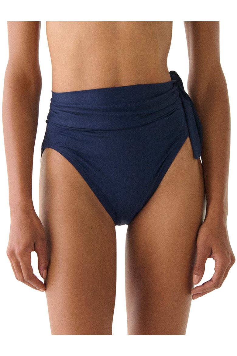 Solids High Waist Swim Bottom, Main, color, Planetary Navy