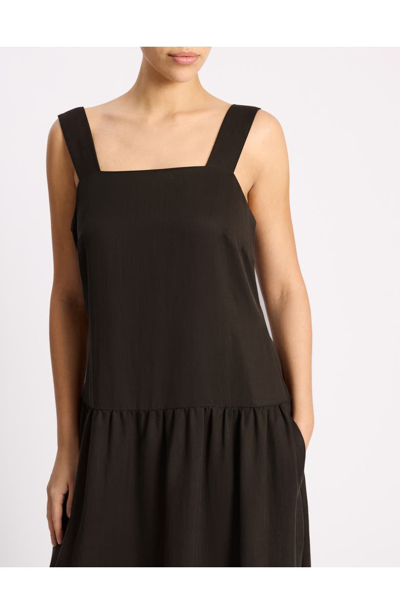 Albaray Tencel Summer Square Neck Maxi Dress, Alternate, color, Chocolate