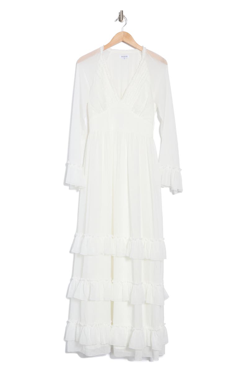 AREA STARS Viv Long Sleeve Ruffle Maxi Dress, Alternate, color,