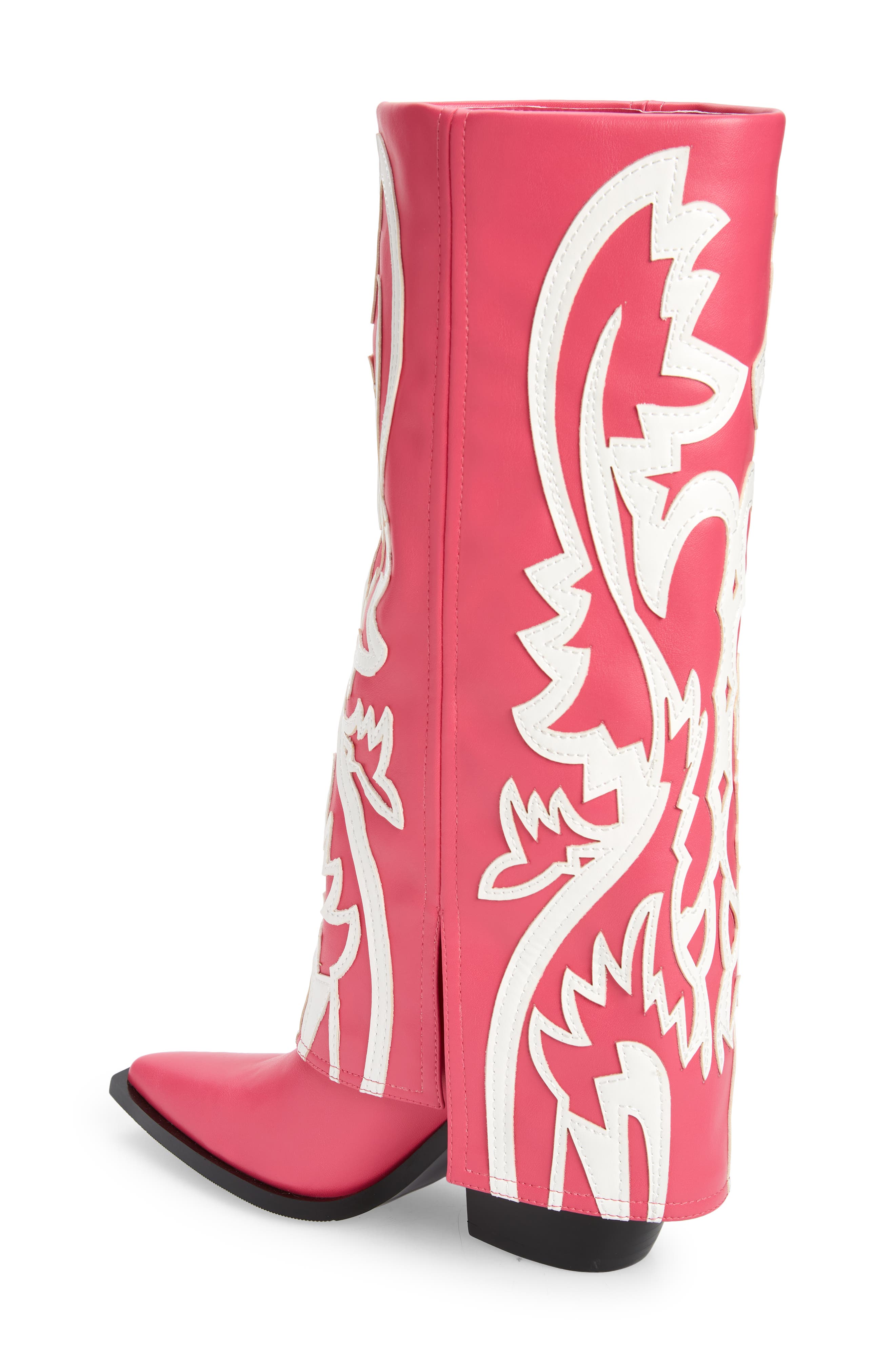 AZALEA WANG Simply Foldover Shaft Boot, Alternate, color, 