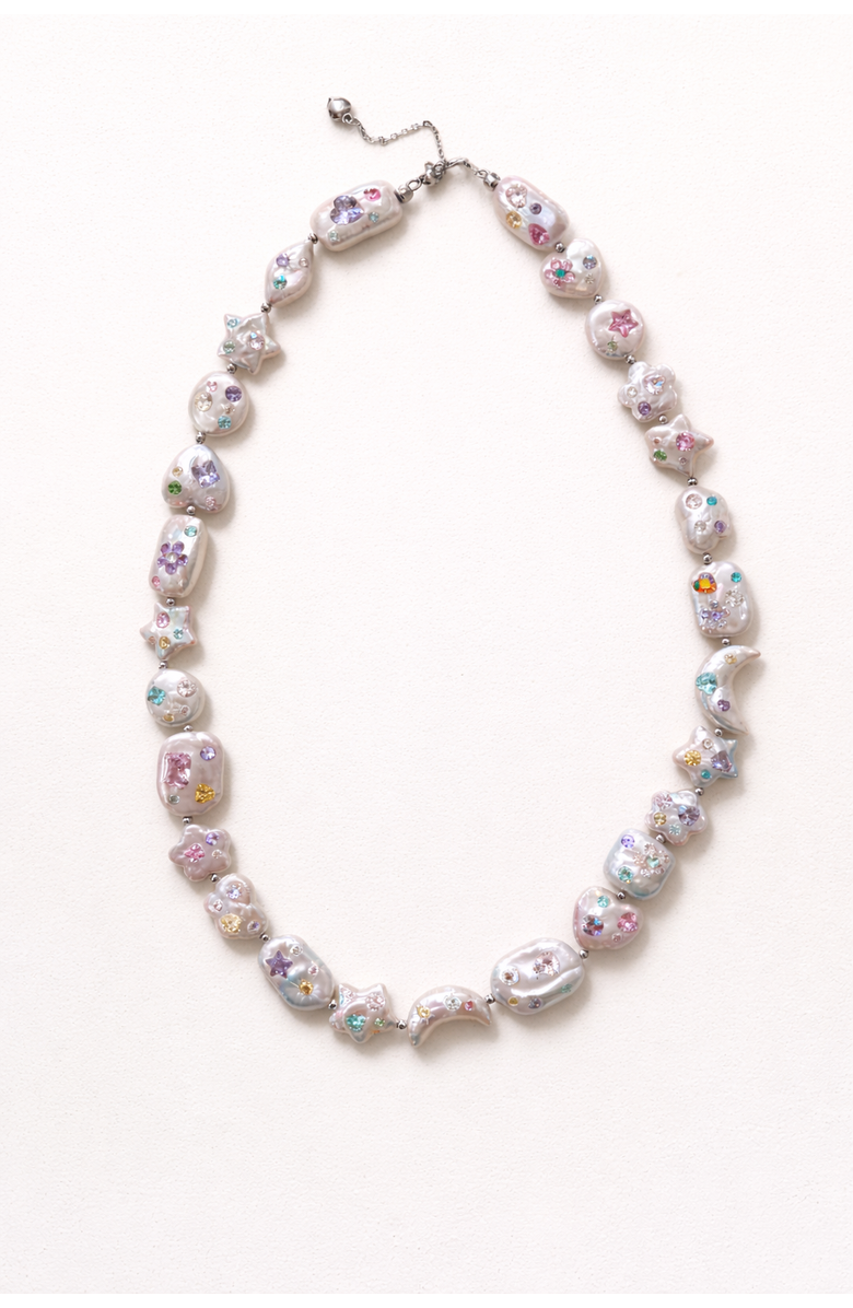 Adorn by Alexandra Riley The Celestial Garden Pearl Necklace, Main, color, Freshwater Pearl