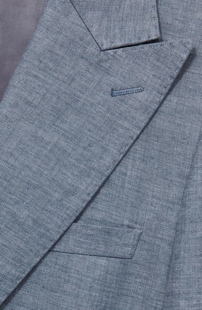 Reiss Warner Linen Blazer, Alternate, color, Airforce Blue