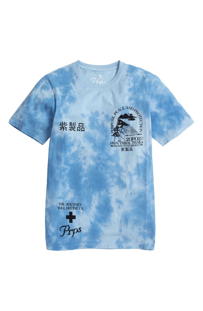 PRPS Double Blaze Tie Dye Cotton Graphic Tee, Alternate, color, 