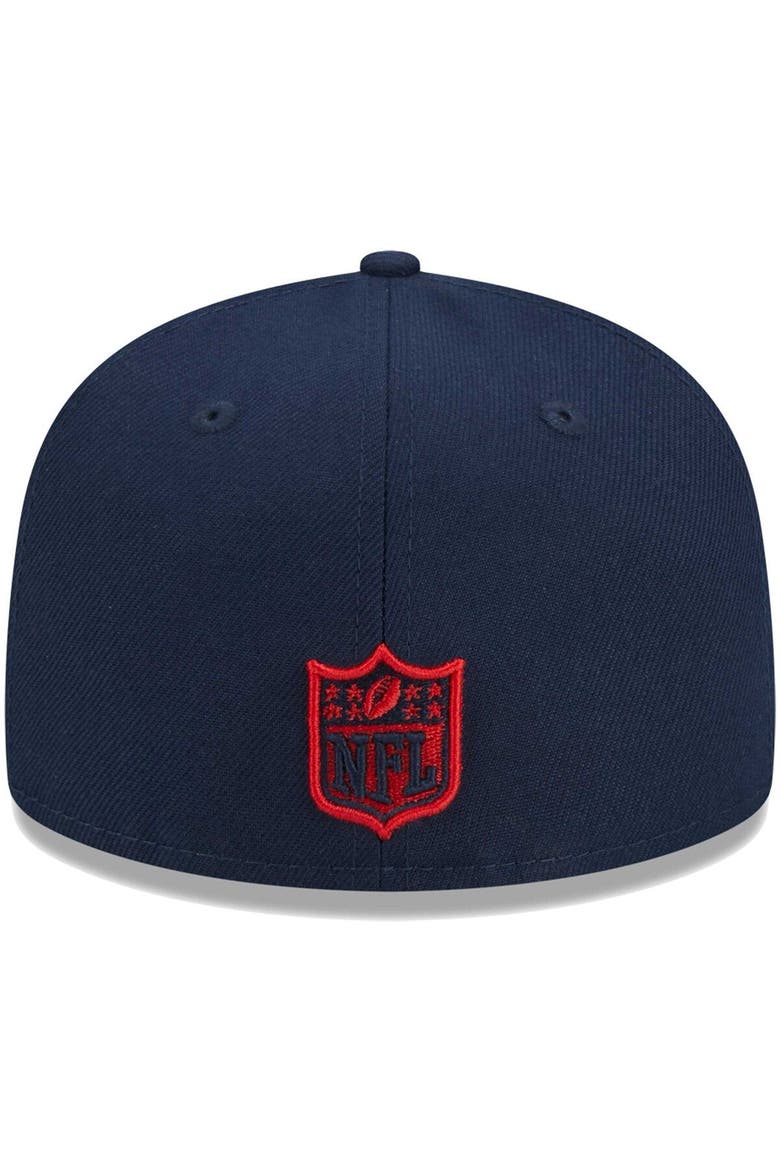 Youth New Era Navy New England Patriots  Main 59FIFTY Fitted Hat, Alternate, color, Navy