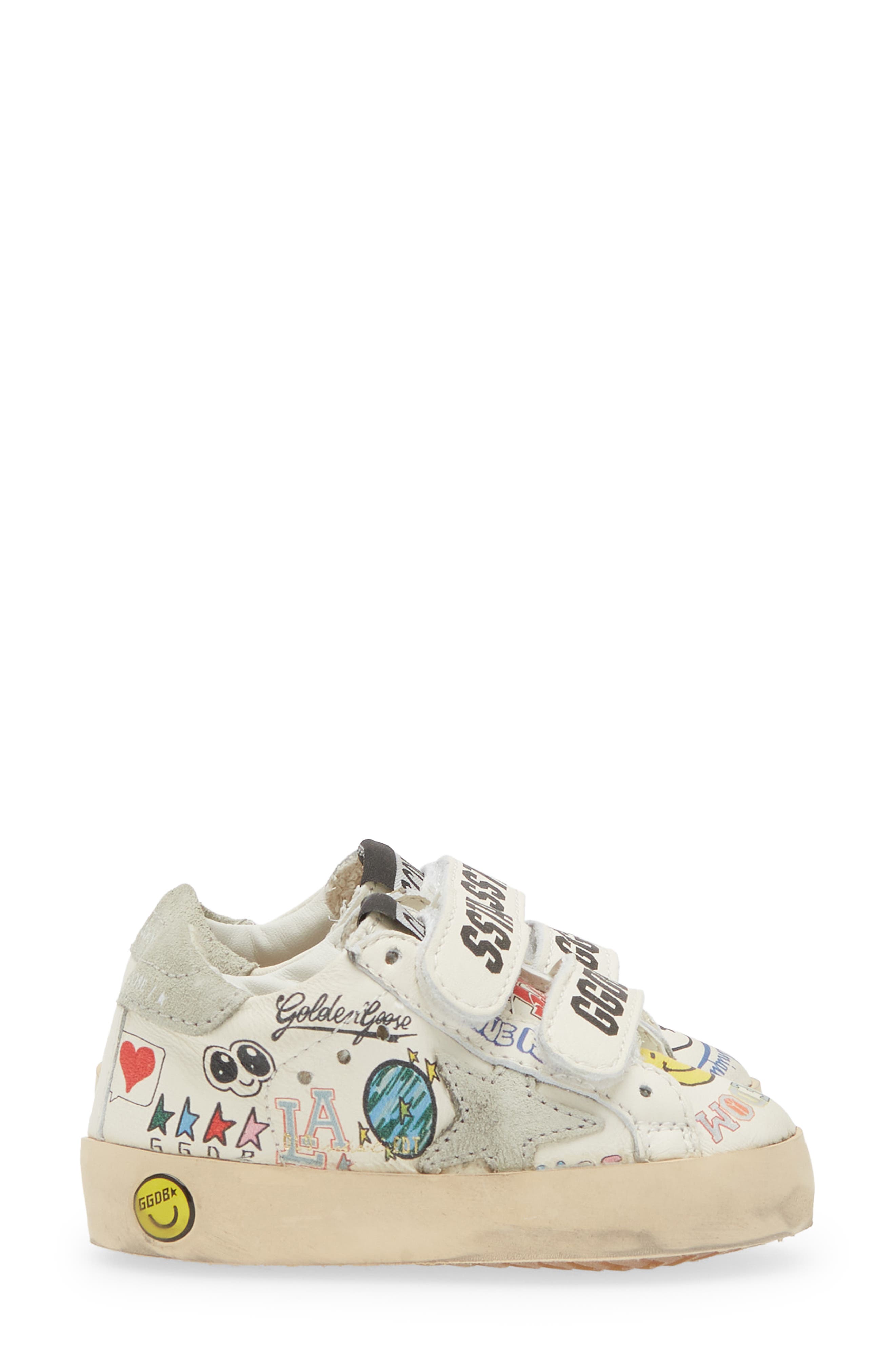 Golden Goose Kids' Old School Graffiti Low Top Sneaker, Alternate, color, 