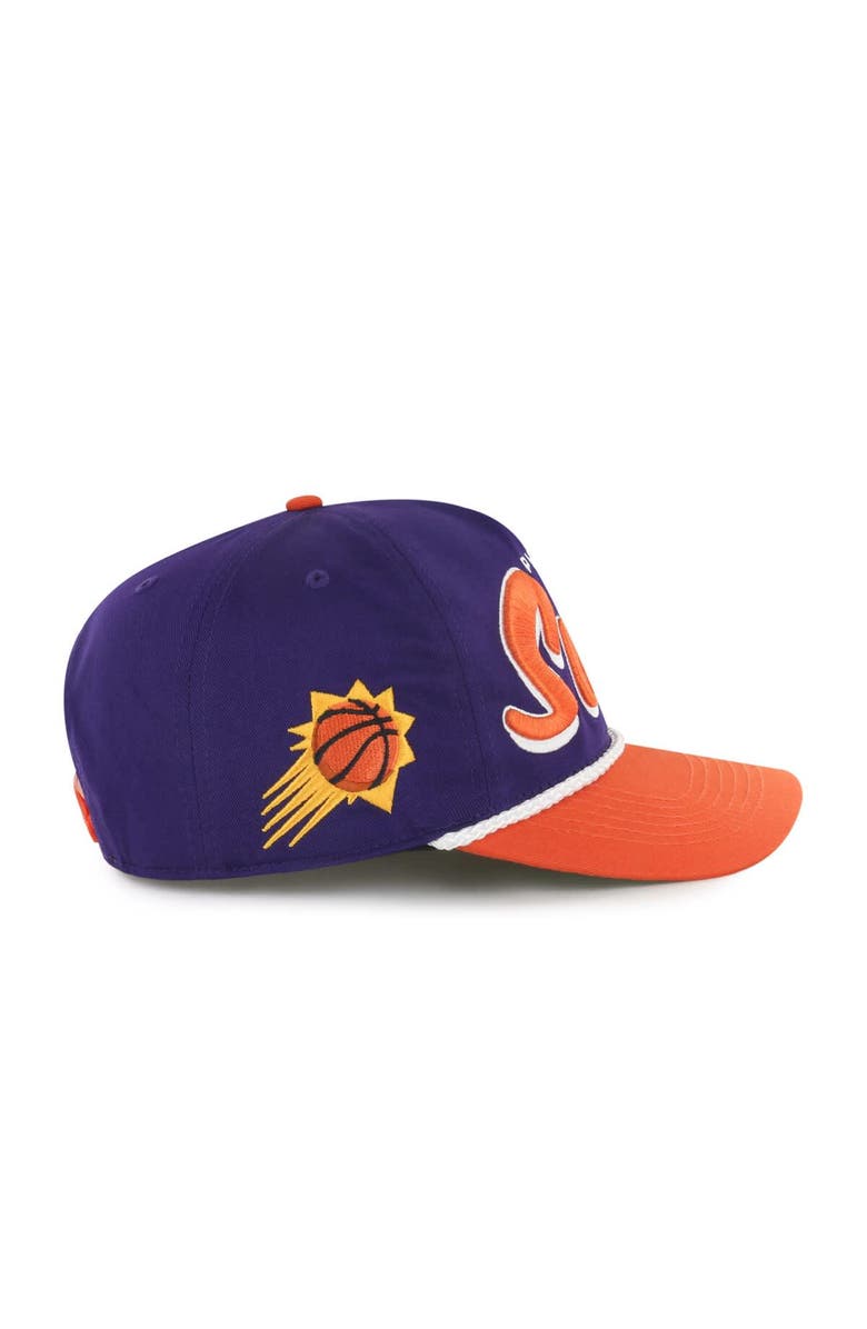 '47 Men's '47 Purple/Orange Phoenix Suns Dropshadow Rope Hitch Adjustable Hat, Alternate, color, Purple