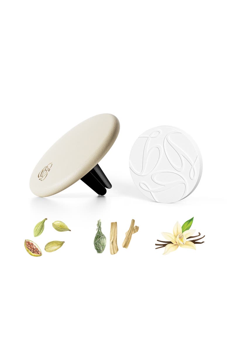 Delfino Oud Cream Lambskin Car Diffuser and Insert, Main, color, Regular