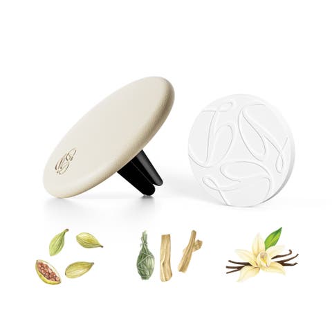 Oud Cream Lambskin Car Diffuser and Insert