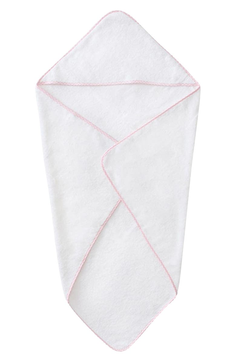WEEZIE Organic Cotton Baby Hooded Towel, Main, color, Light Pink
