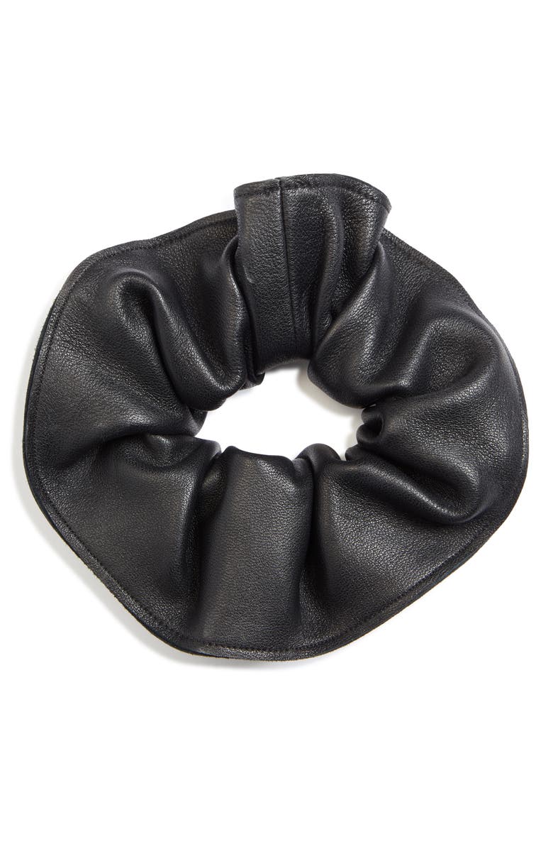 rag & bone Lambskin Leather Scrunchie, Alternate, color, 