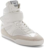 Chloé Kick Leather & Mesh High Top Sneaker