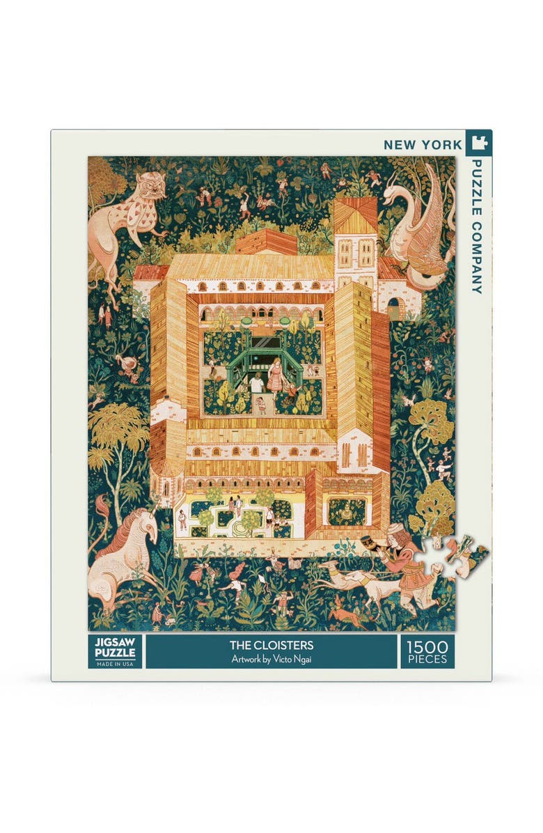 NEW YORK PUZZLE COMPANY The Cloisters 1500 Piece Puzzle, Main, color, NO COLOR