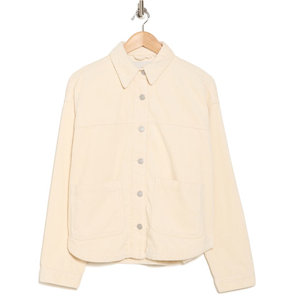 Pacsun Oversize Shacket In Ecru