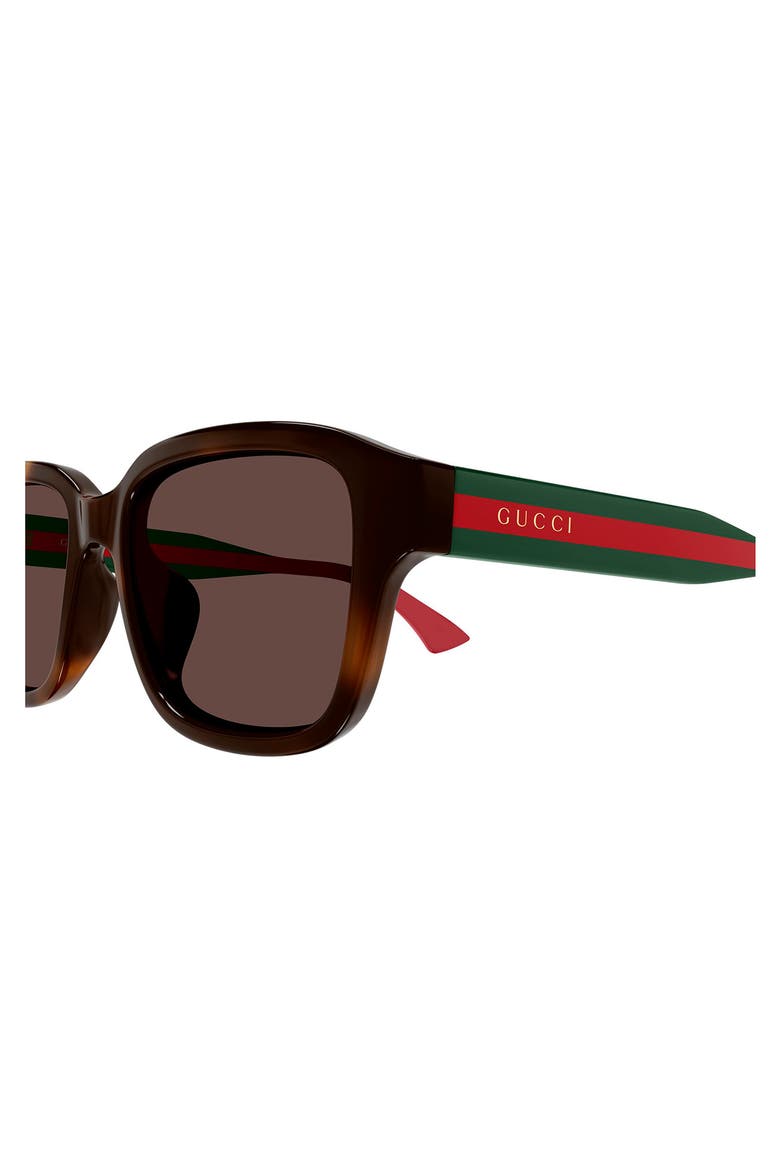 GG2120SA Rectangle Sunglasses, Alternate, color, HAVANA
