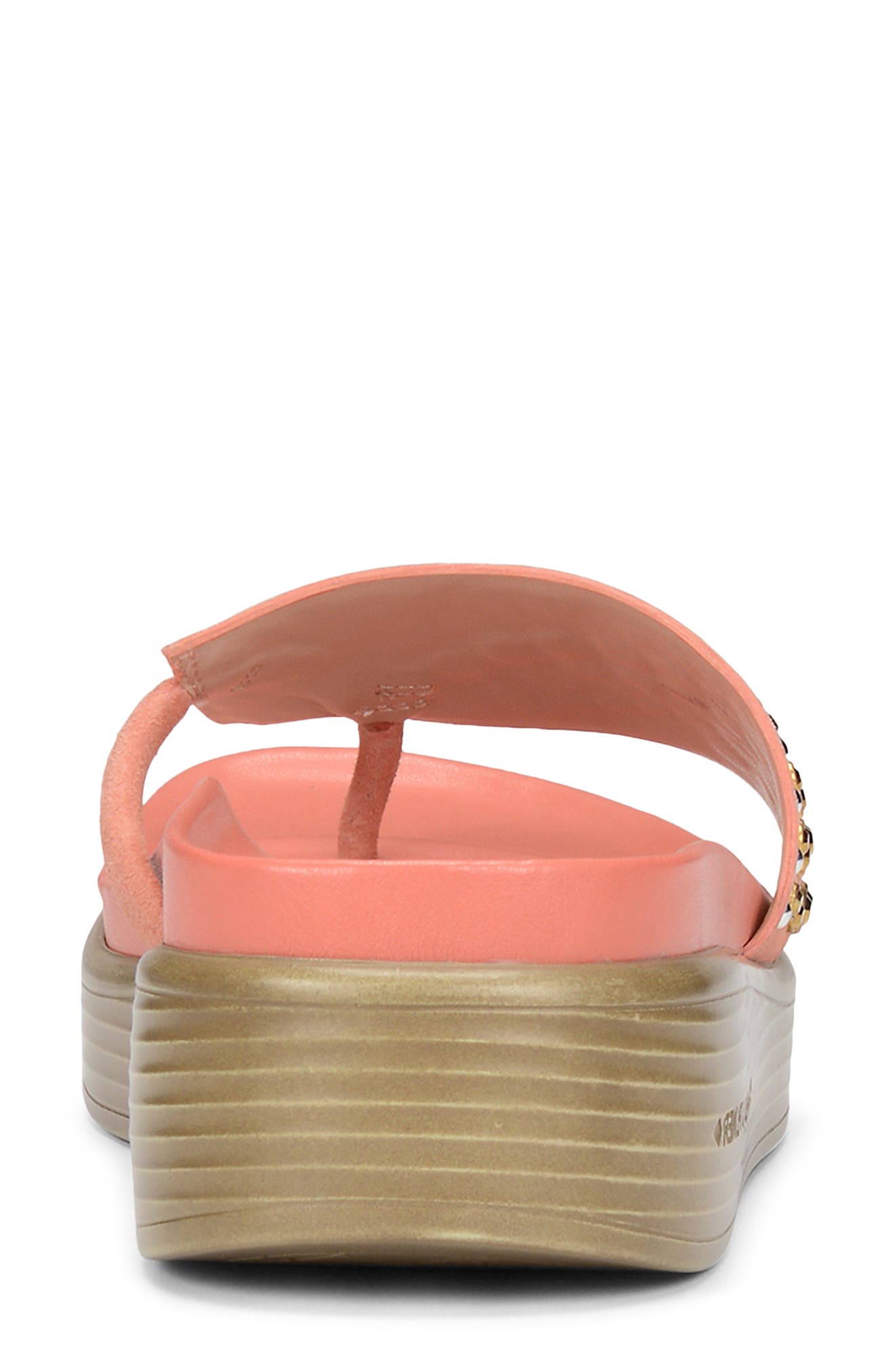 Fifi Slide Sandal, Alternate, color, SALMON SUEDE