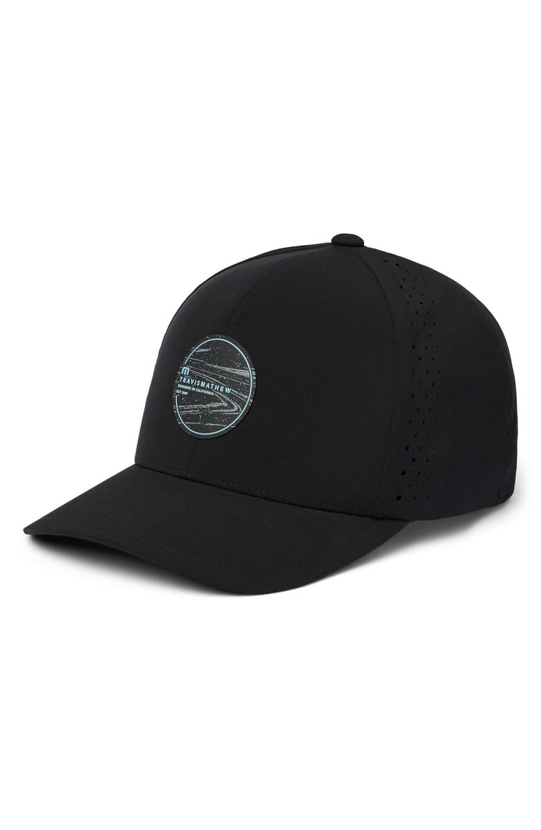 TravisMathew Long Journey Snapback Baseball Cap, Main, color, 