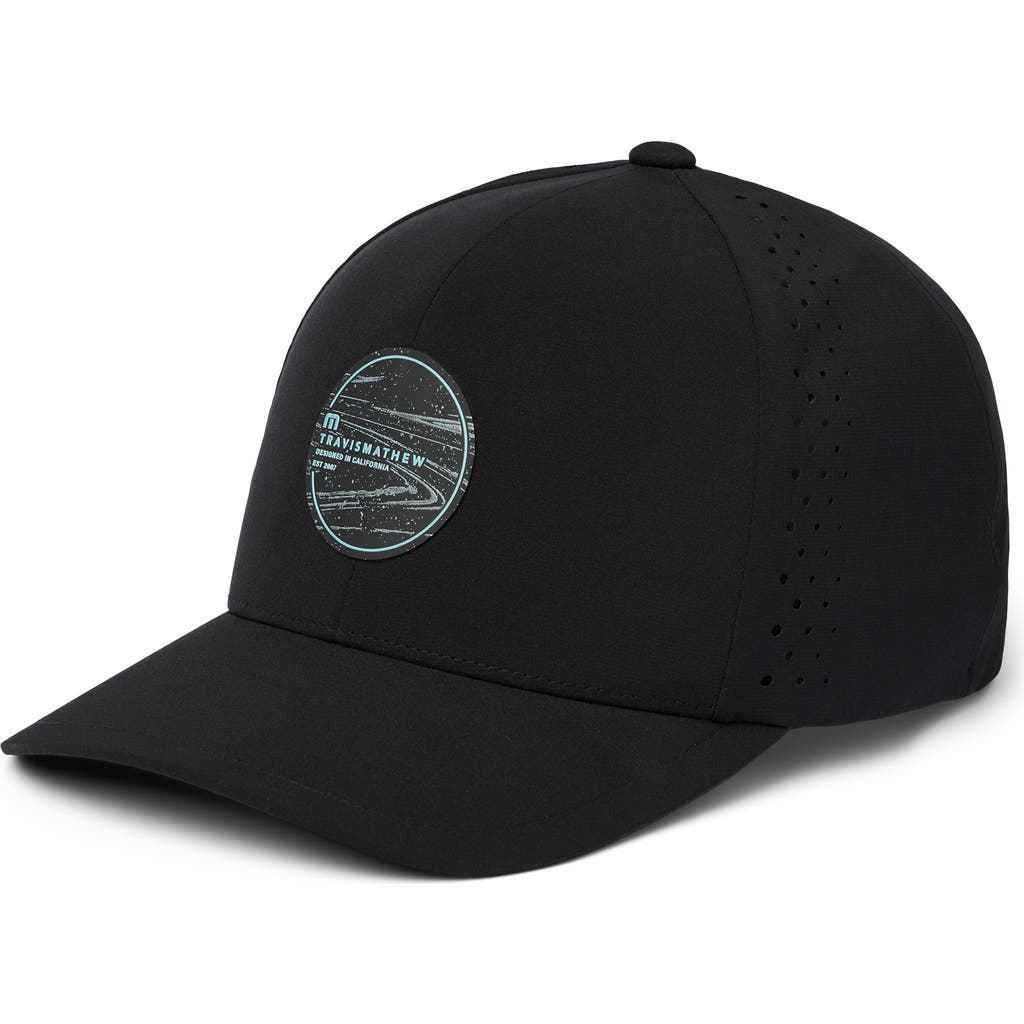 Travismathew Long Journey Snapback Baseball Cap In Black