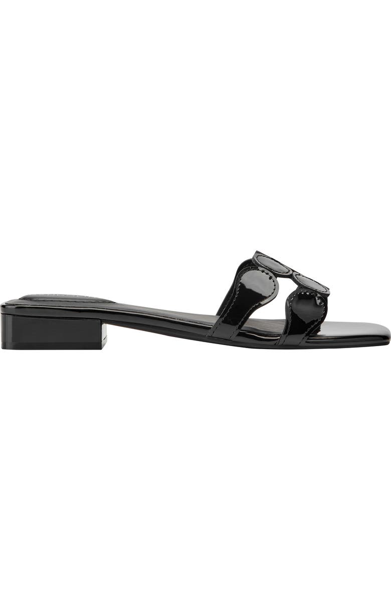 Bandolino Mayla Square Toe Slide Sandal, Alternate, color, Black