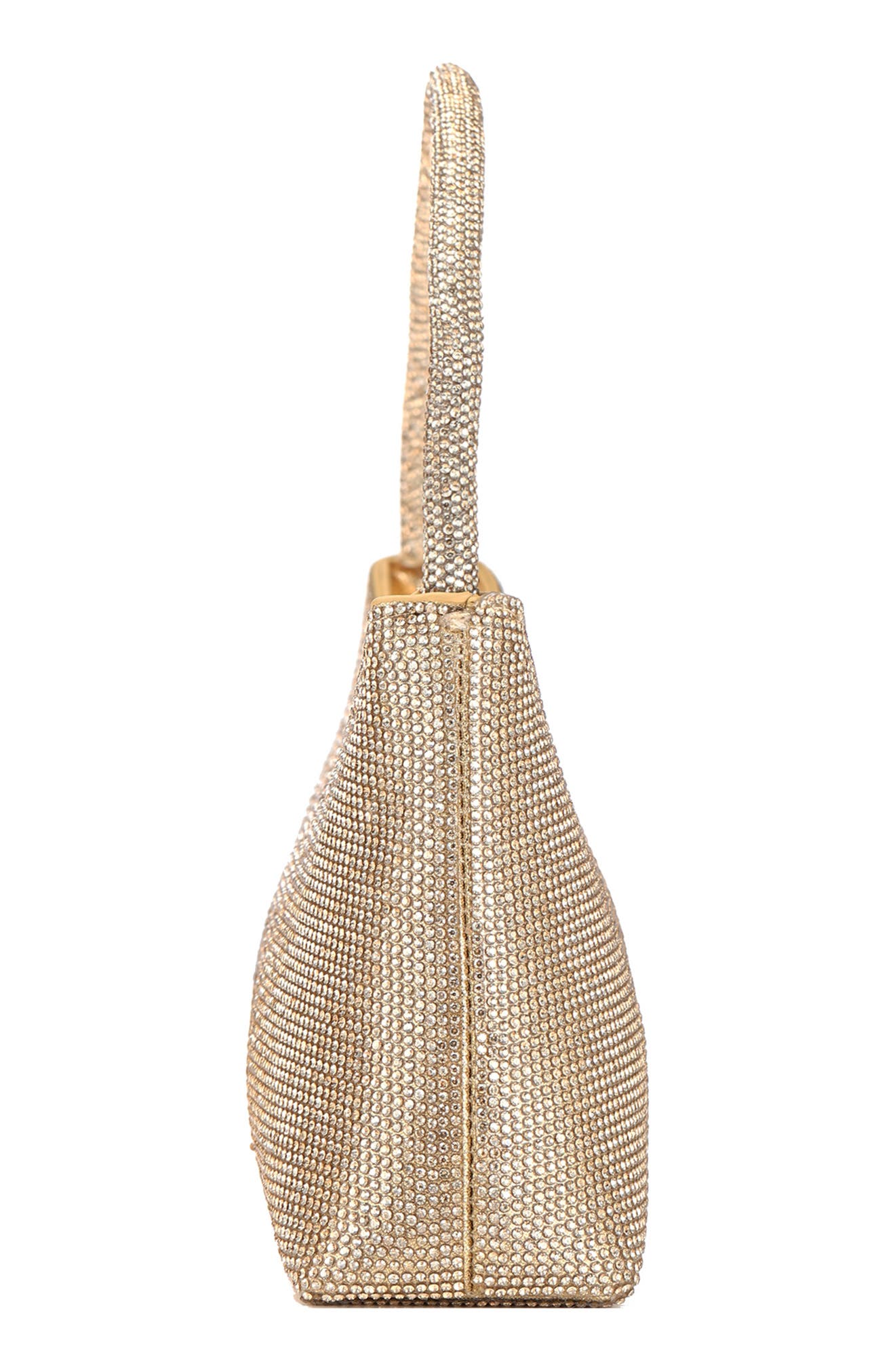 Dressy Rhinestone Top Handle Bag, Alternate, color, GOLD