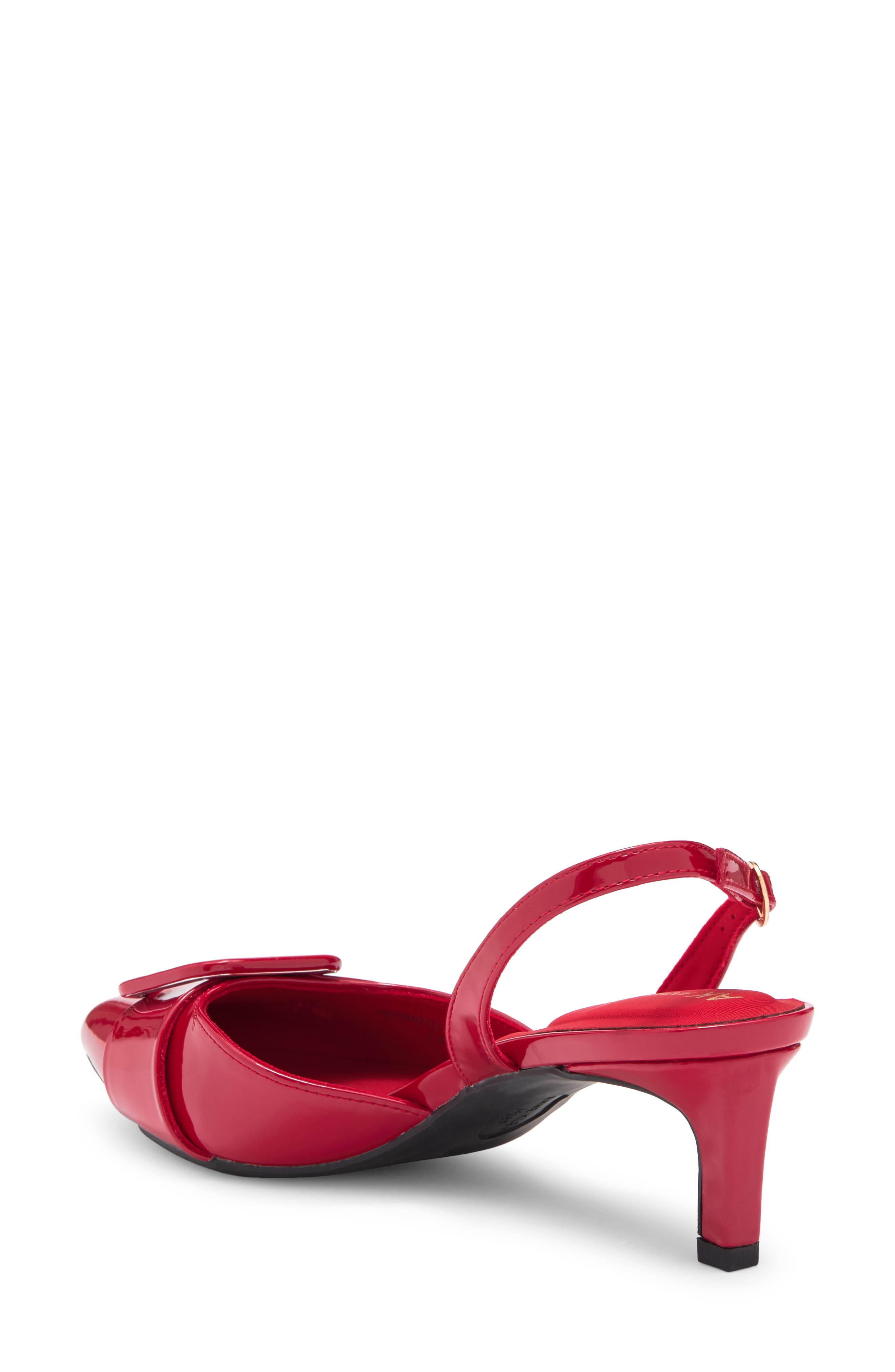 Anne Klein Bernette Bow Pump, Alternate, color, Lipstick Red Patent