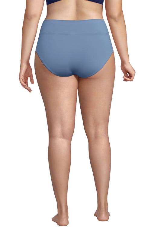 LANDS' END LANDS' END CHLORINE RESISTANT PINCHLESS HIGH WAISTED BIKINI BOTTOMS