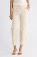 PATRIZIA LUCA Stitch Detail Stretch Cotton Pants