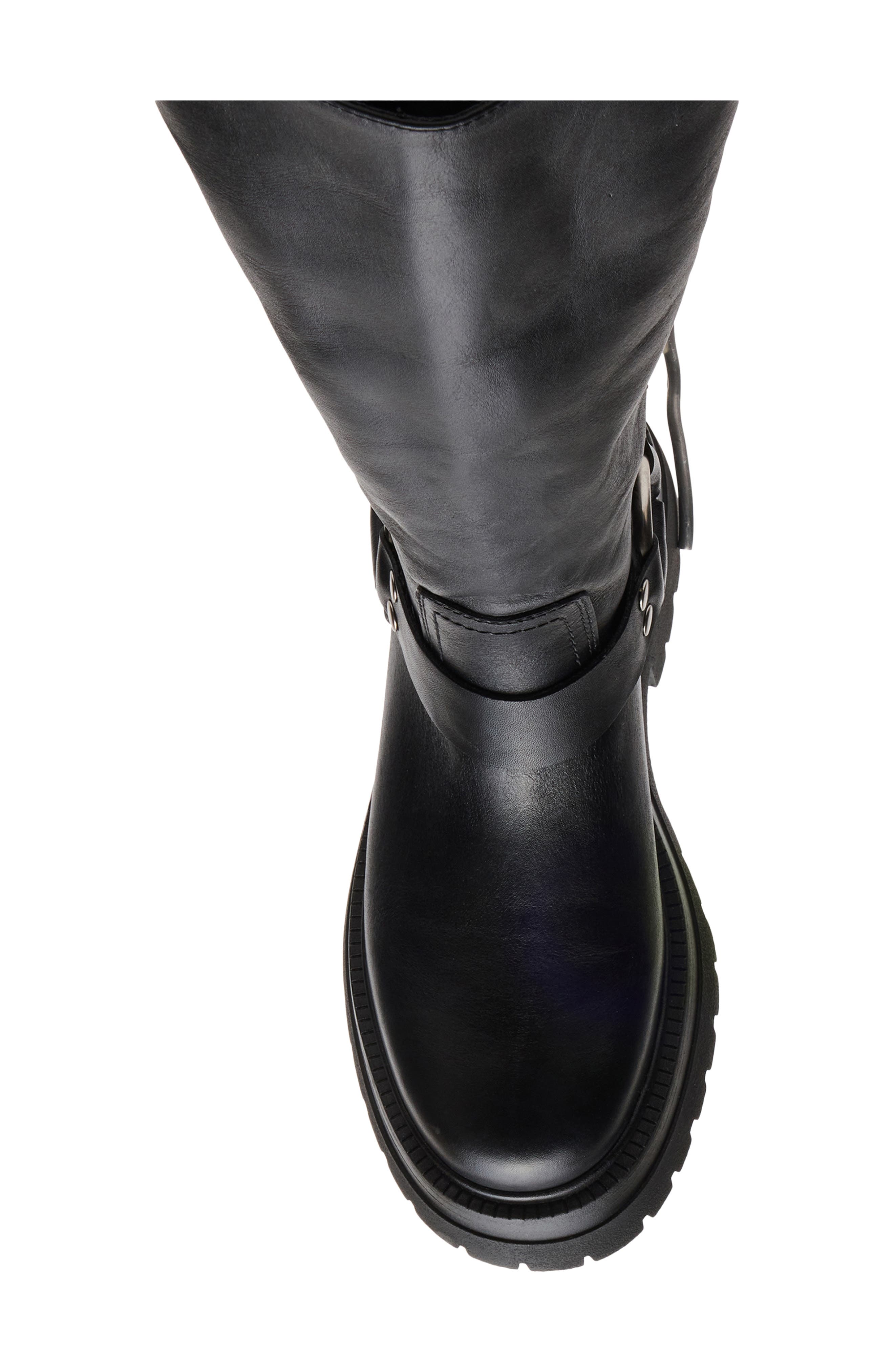 Everest Harness Boot, Alternate, color, BLACK LEATHER