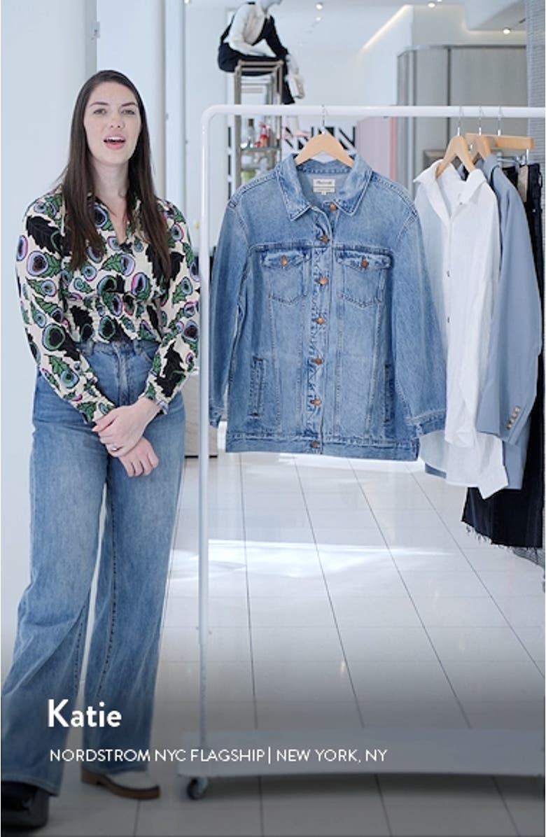 The Plus Oversize Trucker Jean Jacket, sales video thumbnail