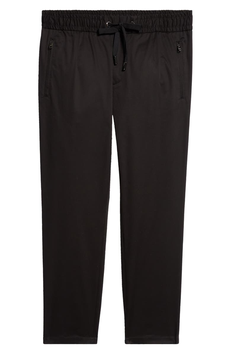 Dolce&Gabbana Stretch Cotton Joggers, Alternate, color, Black