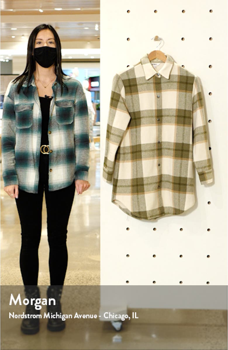 Eldridge Oversize Buffalo Check Shirt Jacket, sales video thumbnail