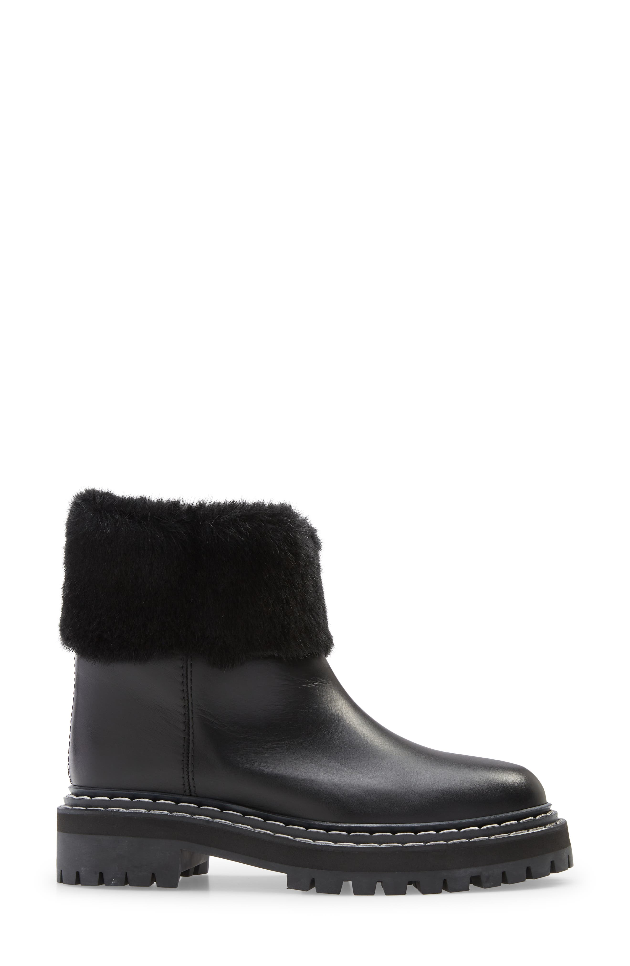 Proenza Schouler Genuine Shearling Lined Boot, Alternate, color, 