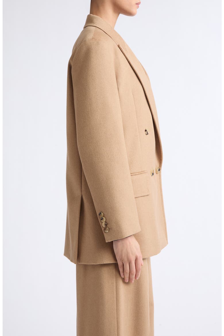 Olimpia Double Breasted Wool Blazer, Alternate, color, CAMEL