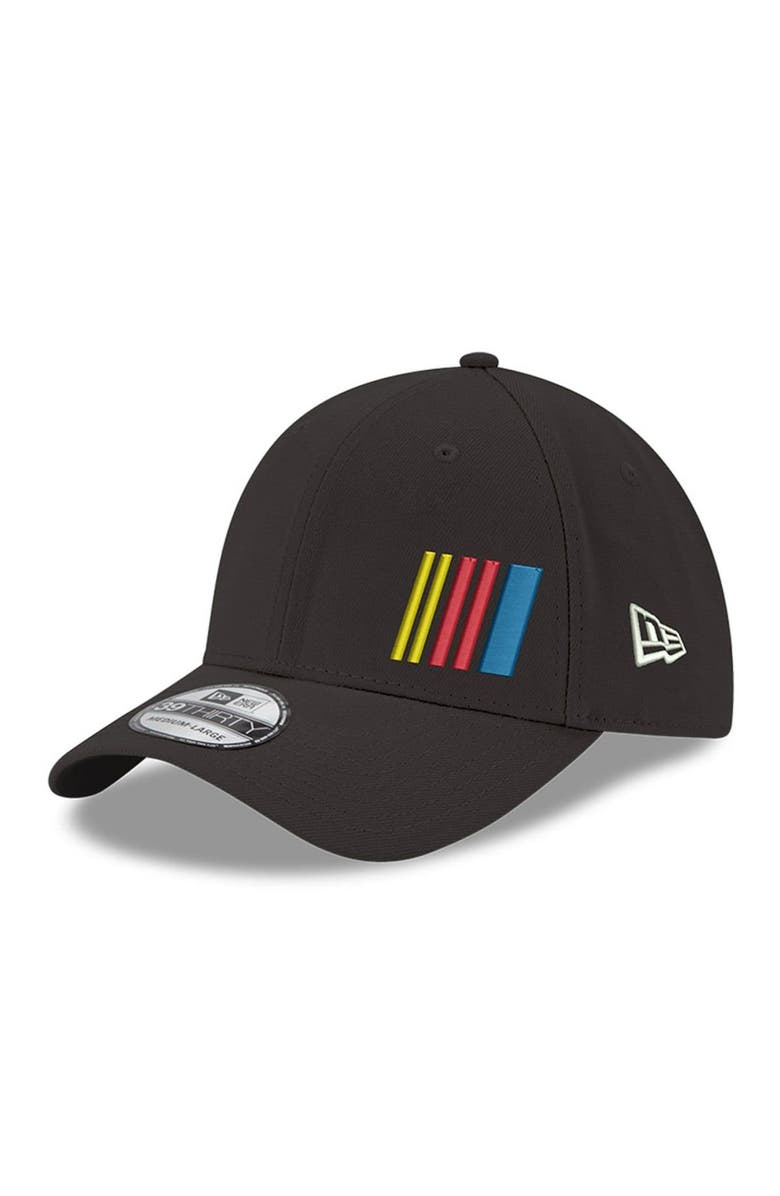 New Era Men's New Era Black NASCAR Flawless 39THIRTY Flex Hat, Main, color, 