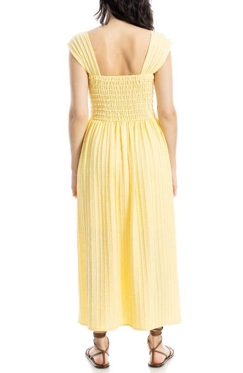 Max Studio Textured Knit Maxi Dress In Butter