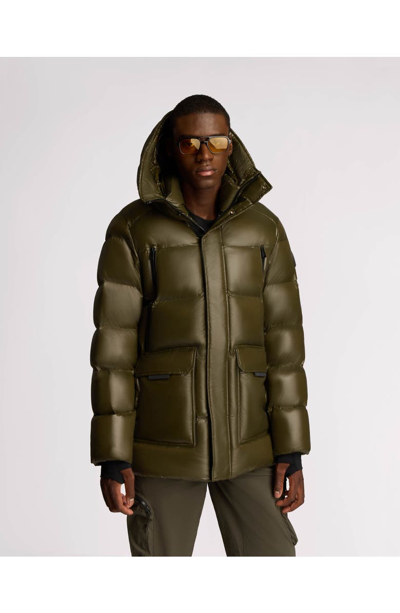 Alpenhaus Oakmount Straight Fit Quilted Puff Parka, Main, color, Olive