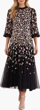 Needle & Thread Sylvia Round Neck Ankle Gown