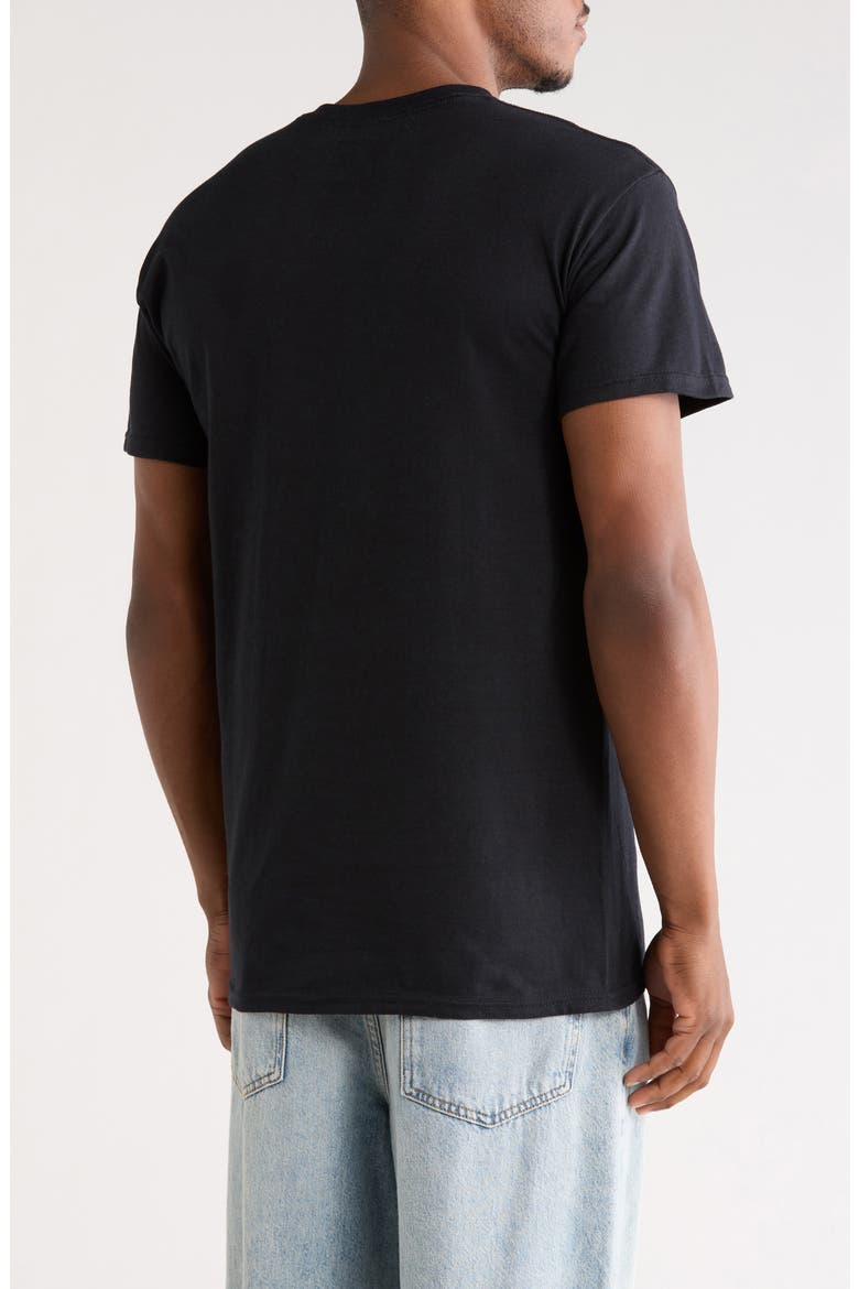 Neon Cactus Cotton Graphic T-Shirt, Alternate, color, BLACK