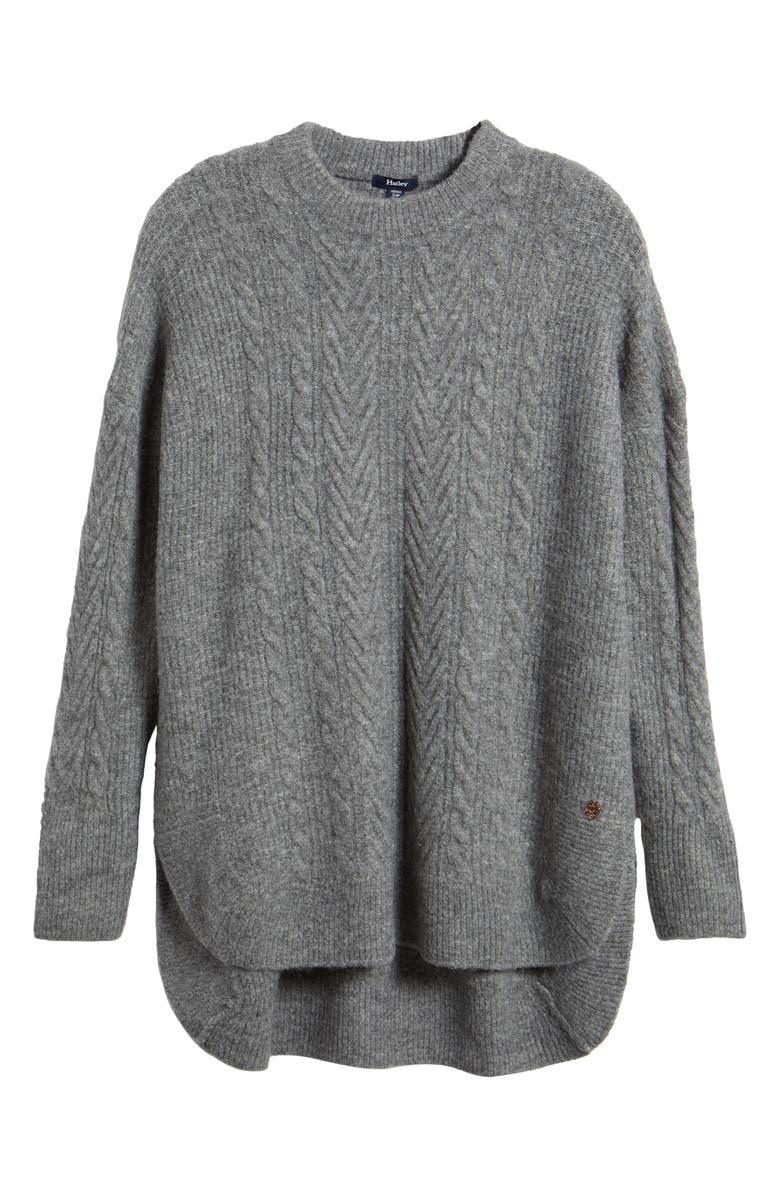 Hatley Cable Stitch High-Low Sweater Tunic, Alternate, color, 