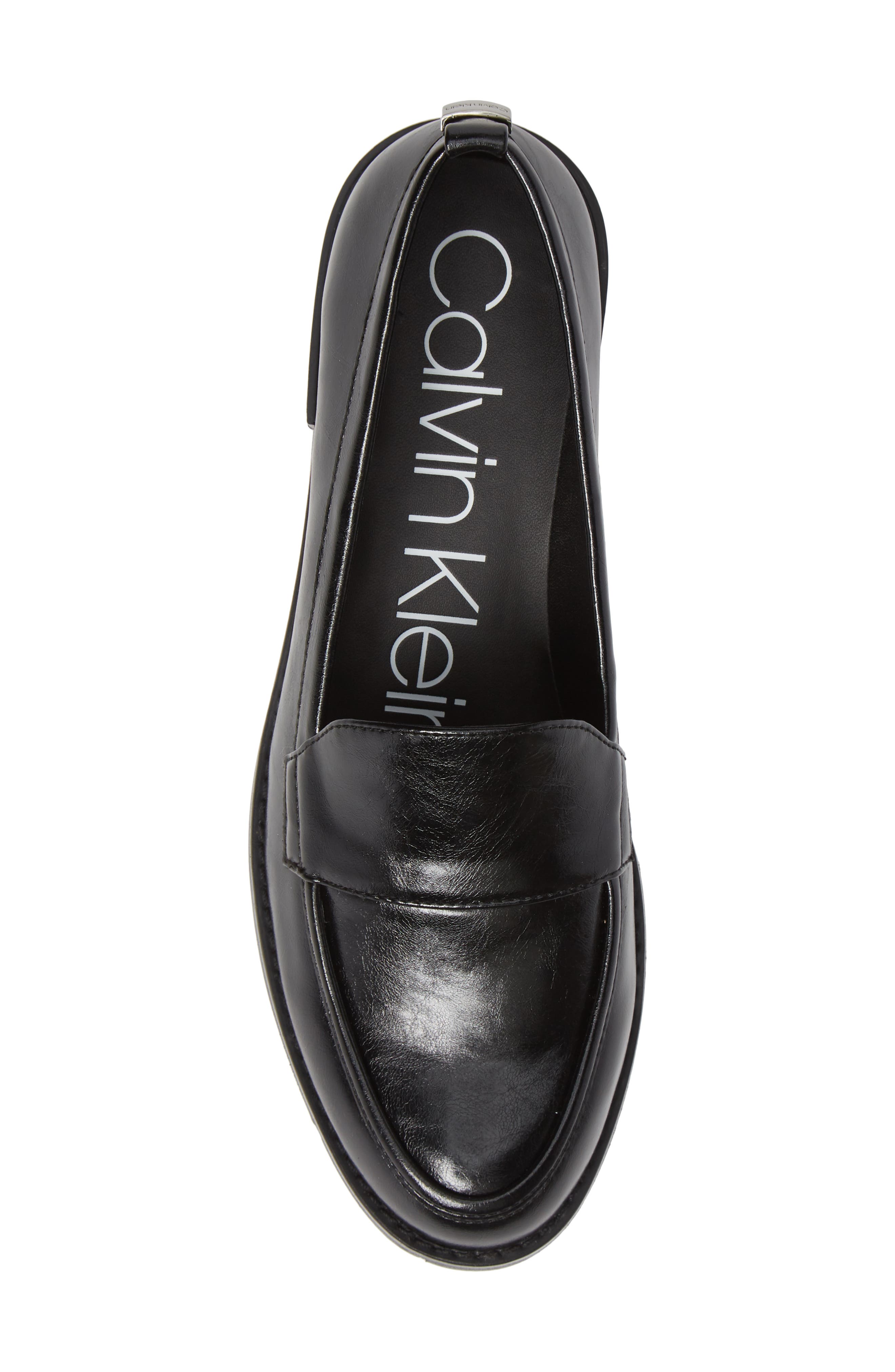 Amaya Loafer, Alternate, color, BLACK FAUX LEATHER