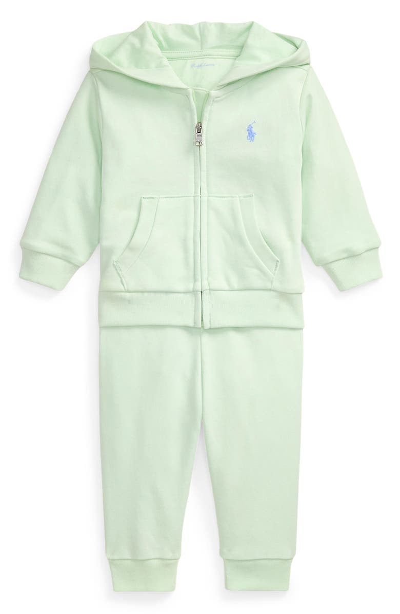 Ralph Lauren French Terry Zip Hoodie & Joggers Set, Main, color, 