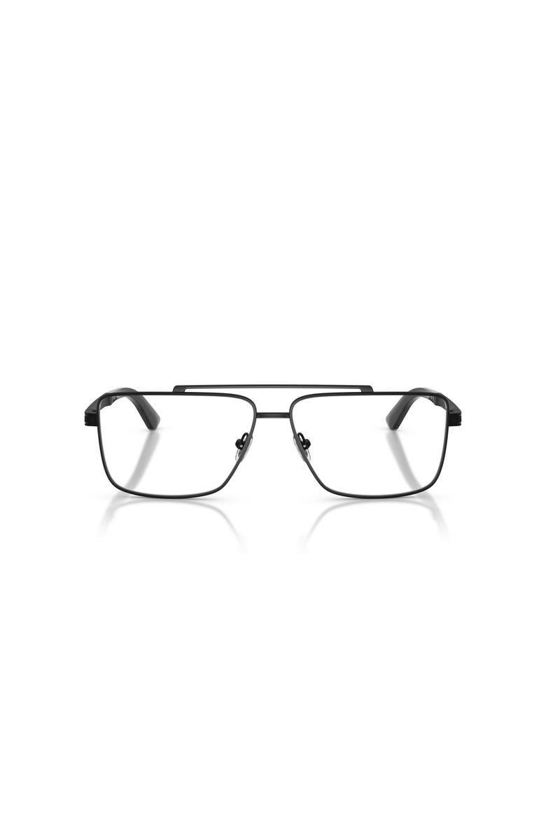 Versace 58mm Rectangle optical glasses, Alternate, color, Black