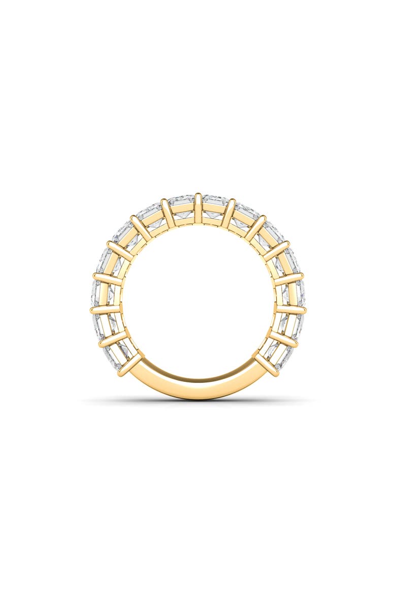 Emerald Cut Lab Created Diamond Eternity Ring, Alternate, color, YELLOW GOLD