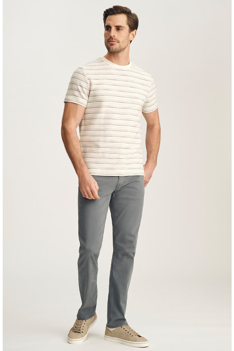Feeder Stripe Cotton Blend T-Shirt, Alternate, color, BEIGE