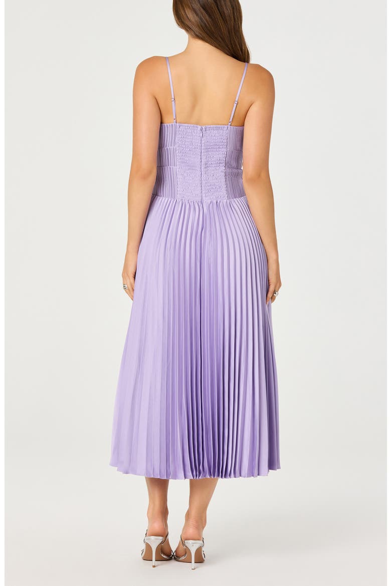 Shionagh Pleated A-Line Dress, Alternate, color, LILAC