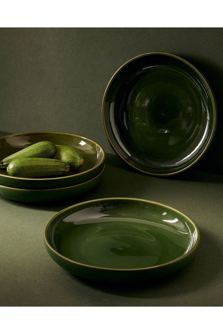Le Kuisto Dinnerware Set, Alternate, color, Matte Green/ Shiny Green