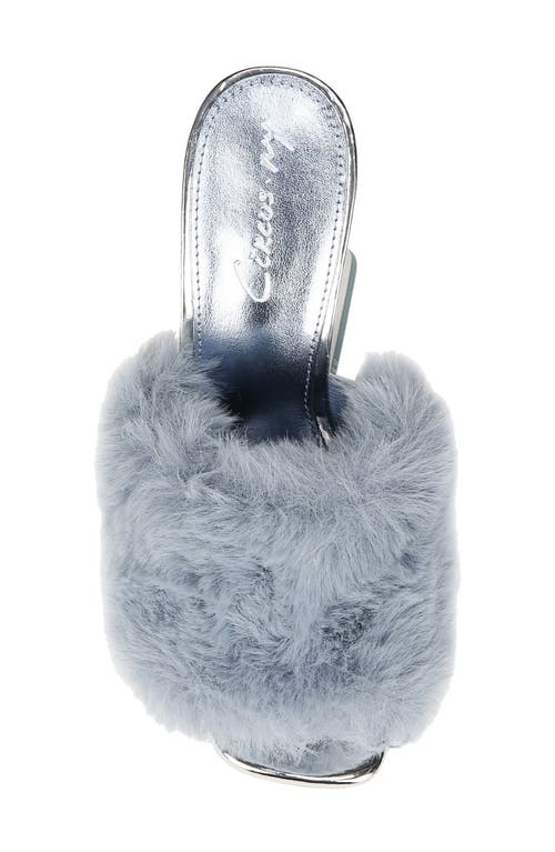 Circus Ny By Sam Edelman Abigail Platform Sandal In Glacial Blue/soft Silver