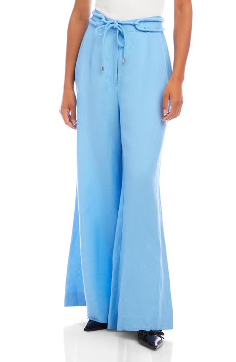 Jana Linen Blend Wide Leg Pants